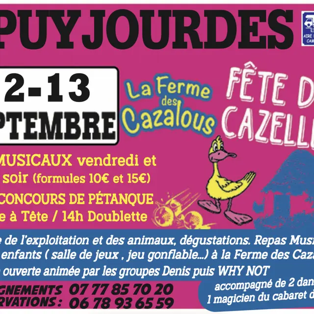 fête ferme des cazalous