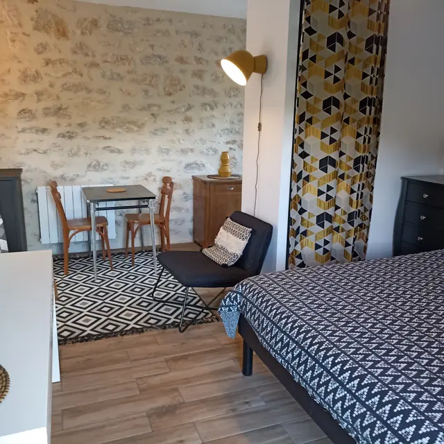 Coin chambre studio jardin
