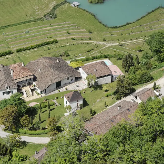 Domaine de Saint-Géry - vue aérienne