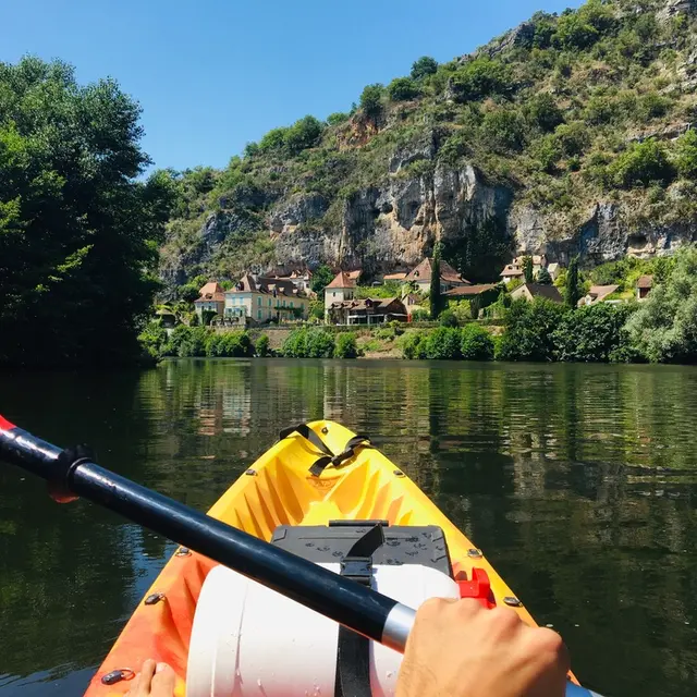 A bord de l'un de nos kayaks