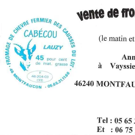Ferme de Lauzy Montfaucon