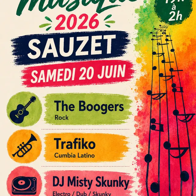 Fetes de la musique sauzet 2026