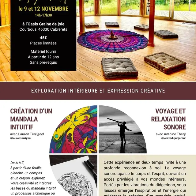 Flyer Mandala/Voyage sonore - 1