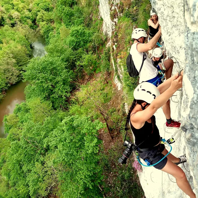 Via ferrata du Liauzu vallée du Célé