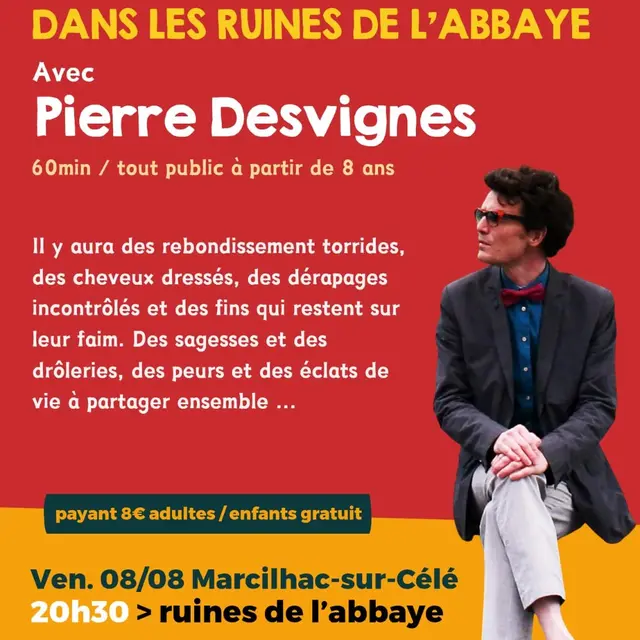 Soirée contée dans les ruines de l’abbaye à Marcilhac-sur-Célé