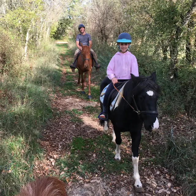 Un père et sa fille en balade sur le Causse :D
