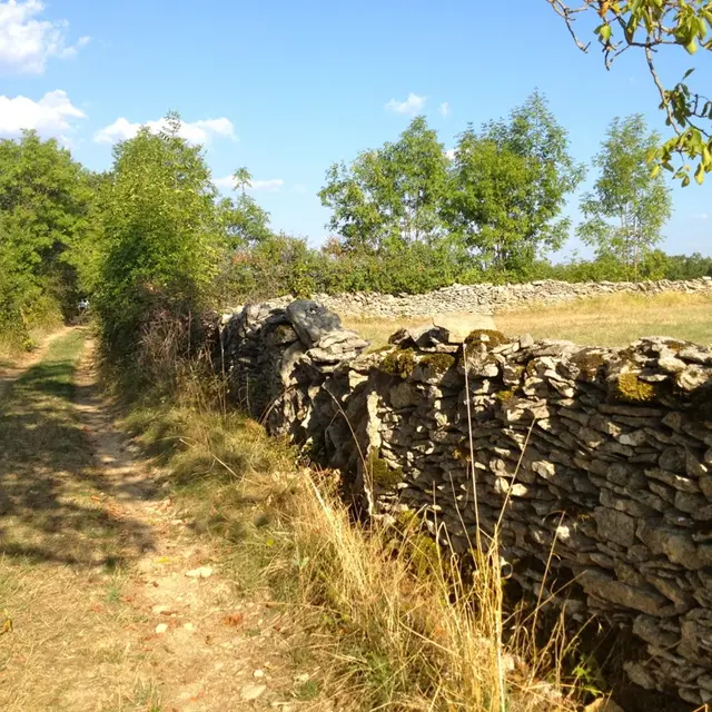 Lugagnac  : Chemin Muret en Pierres Sèches
