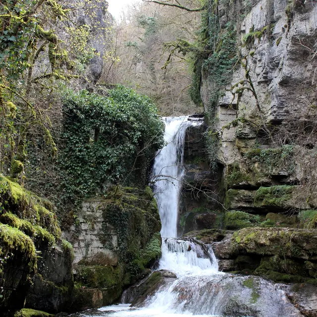 La cascade en hiver