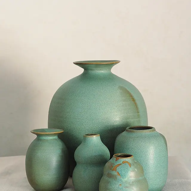 Laetitia Di Gioia ensemble vases verts web