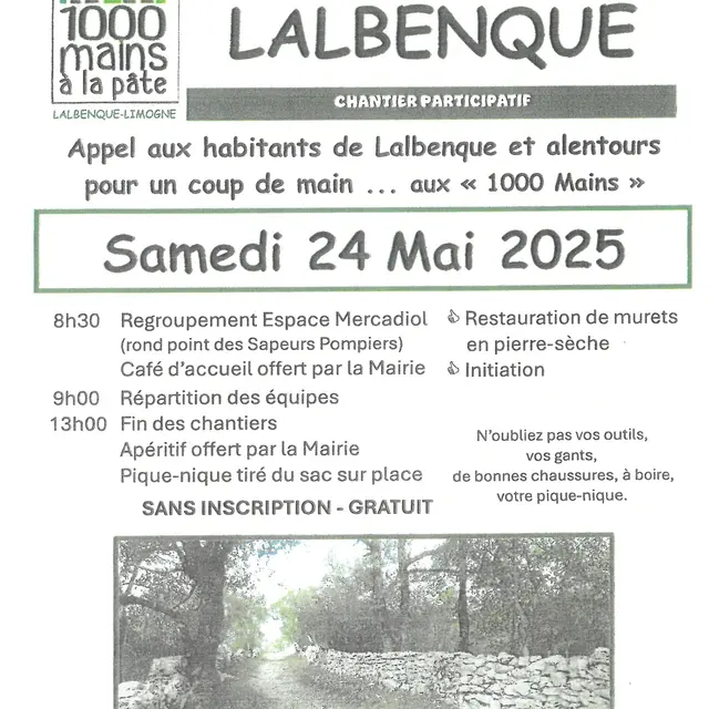 Les 1000 mains à Lalbenque
