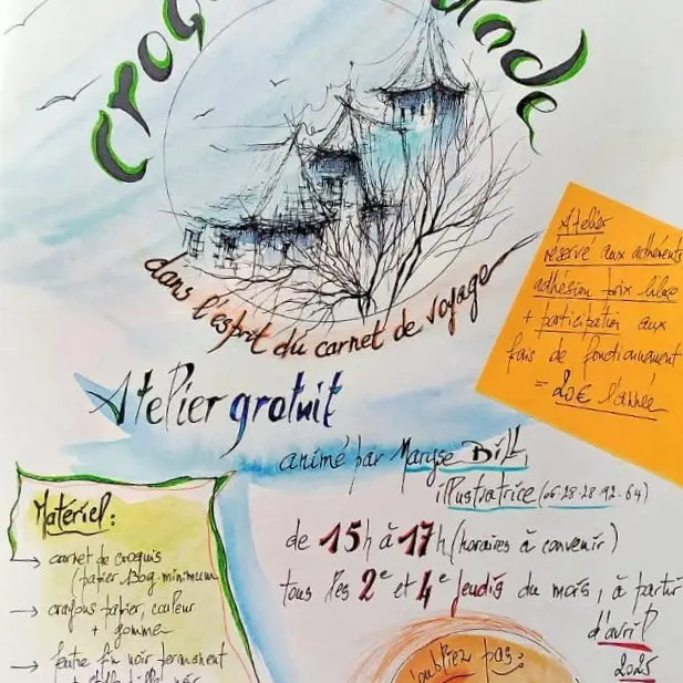 Les Ateliers du Bavardou - Croquis en balade avec Maryse BILL