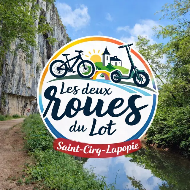 Les Deux Roues du Lot – Location vélos & trottinettes à Saint-Cirq-Lapopie