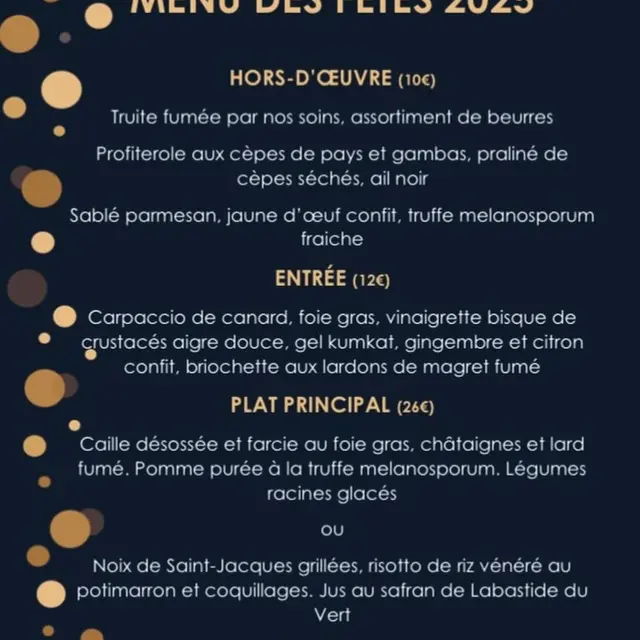 Mandra Roulotte Fumante_menus - Labastide du vert - 24 et 31dec