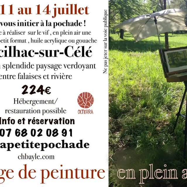 Stage peinture Marcilhac sur Célé