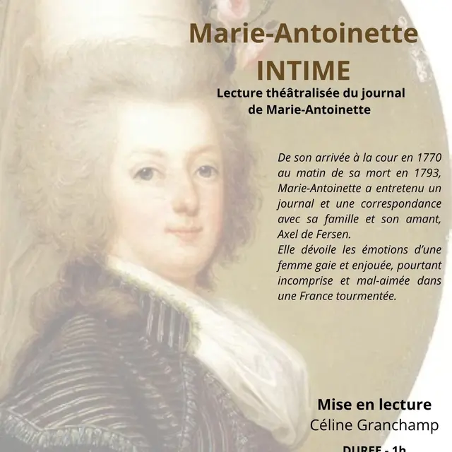 Lecture théâtralisées à Felzins :  Marie-Antoinette intime