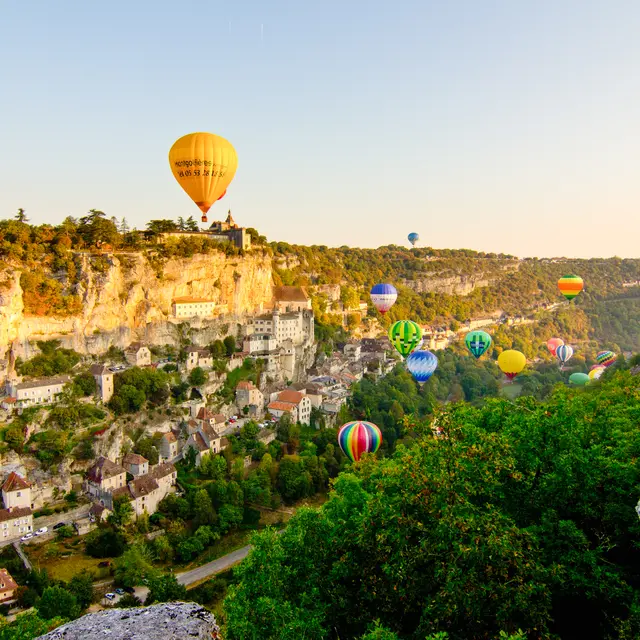 Montgolfiades à Rocamadour