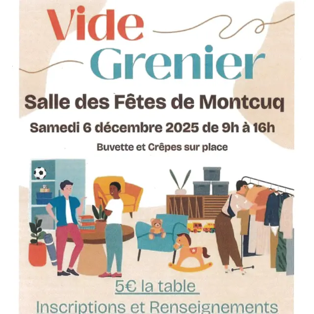 Vide grenier 6 décembre