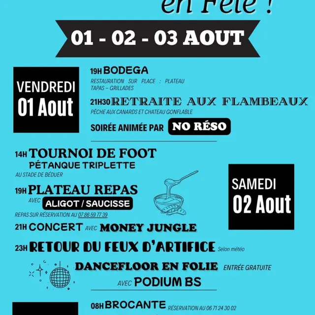 PROGRAMME FETE 2025