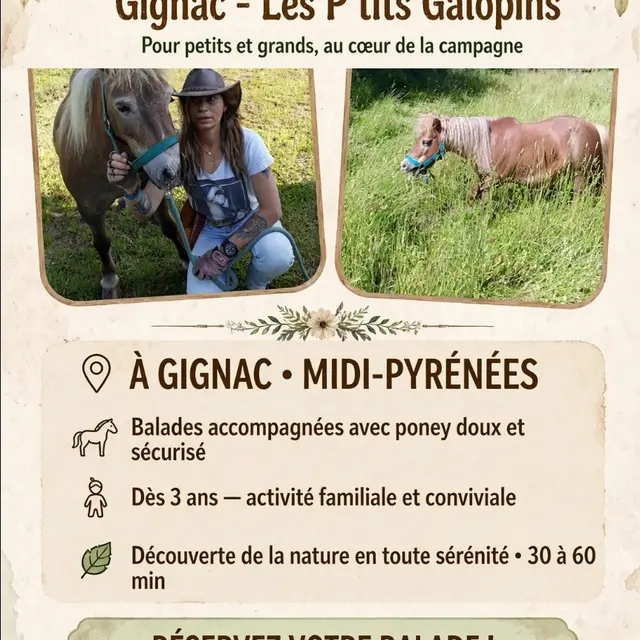 Publicité ferme équestre