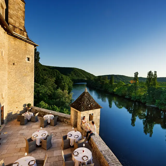 Restaurant du Château de La Treyne-Lacave-terrasse