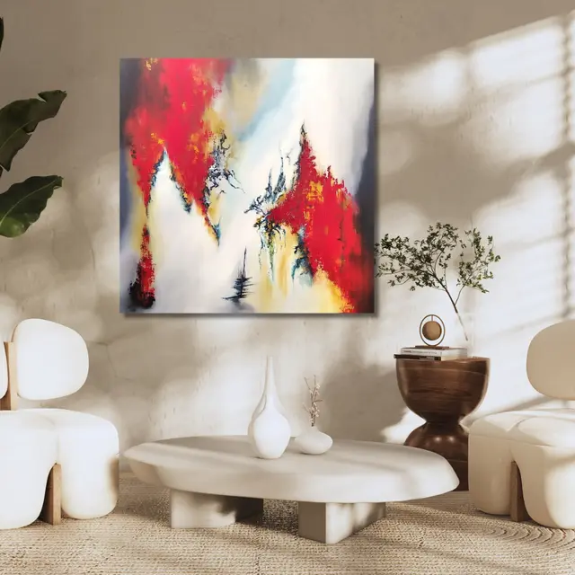 Sansara. Oeuvre acrylique 100x100