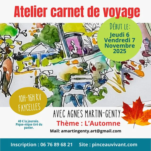 stage carnet de voyage - Stage Atelier carnet voyage jeudi 6 et vendredi 7 novembre 2025
