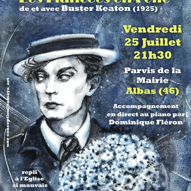 affiche Buster Keaton  JAUNE copie (1) (1)