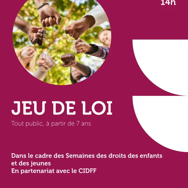 affiche Droits des enfants jeu de loi