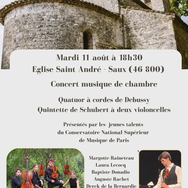Affiche annonce événement concert de musique collage photo moderne et simple blanc marron - 1