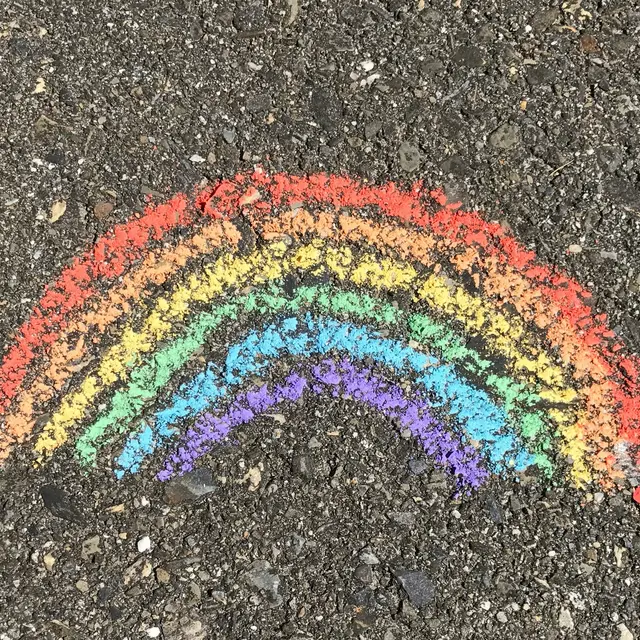 Arc-en-ciel Craie