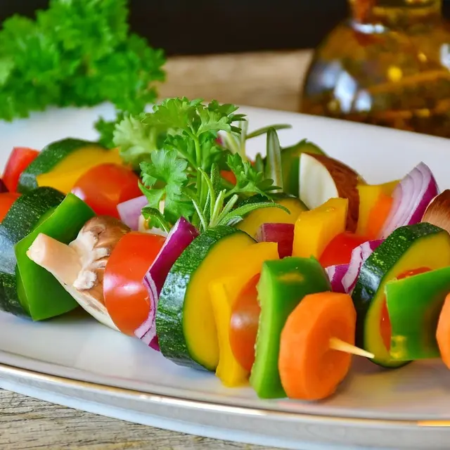brochettes de légumes