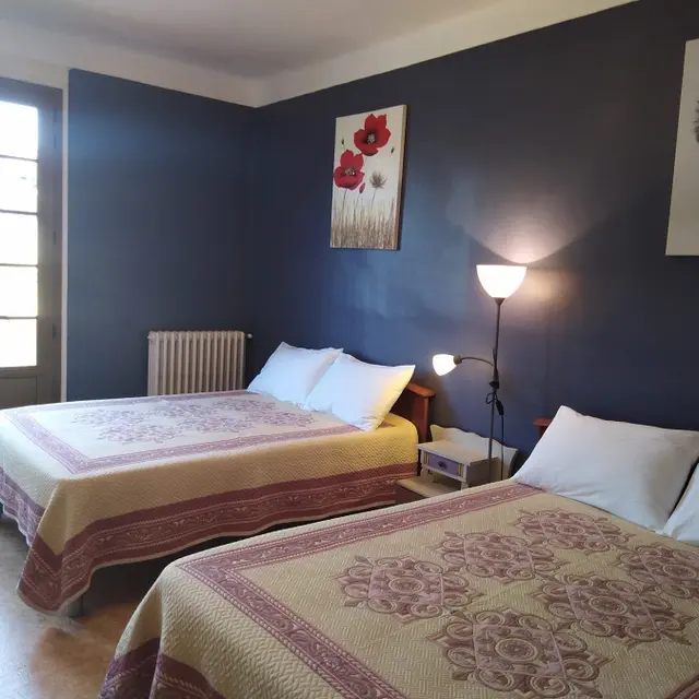 chambre 2 lits double