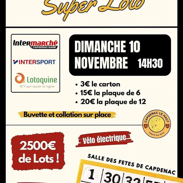 Super Loto à Capdenac-le-Haut