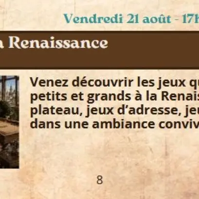 festival renaissance jeux