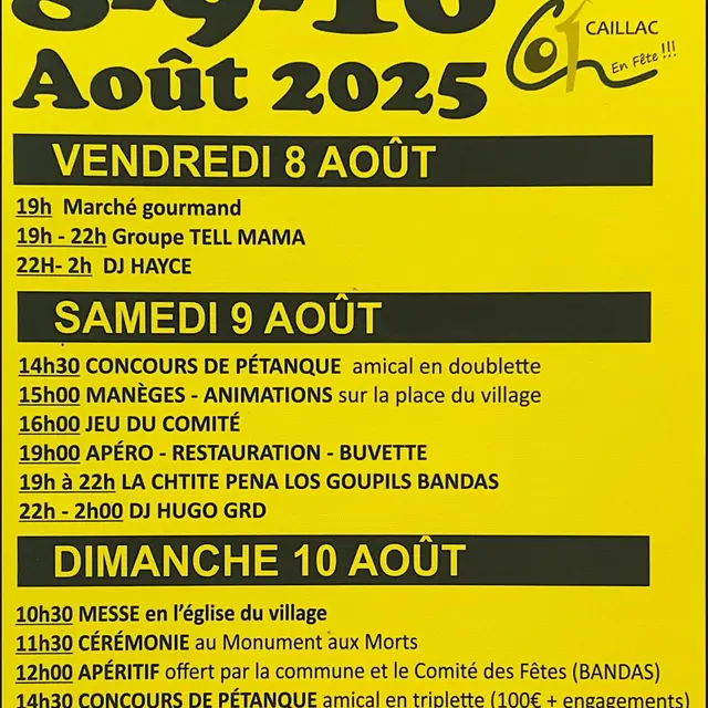 fête caillac