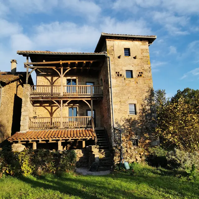 Façade sud du gîte