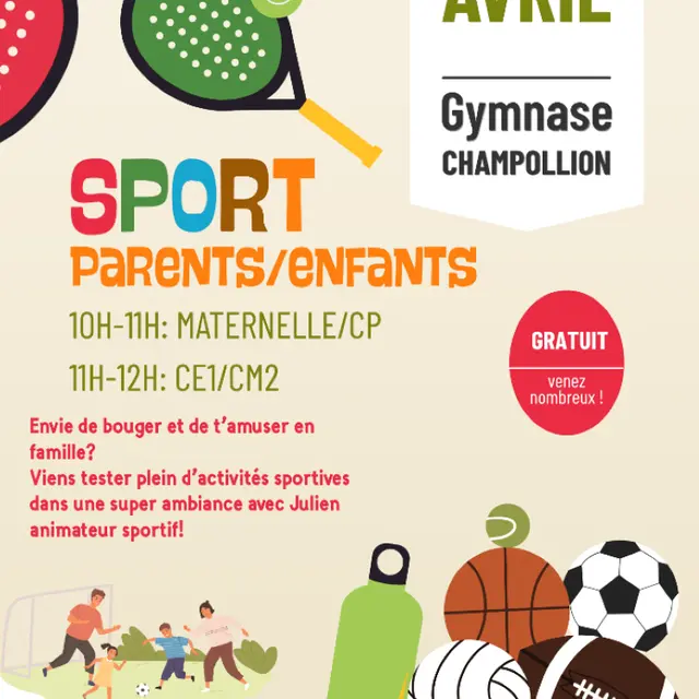 Sport parents enfants au centre social de Figeac