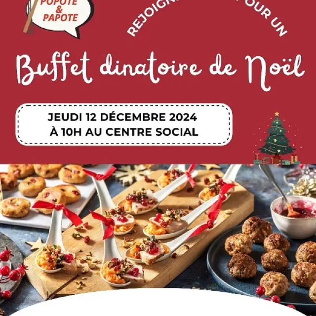 Atelier buffet dînatoire de Noël ! avec  