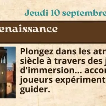 jeu renaissance