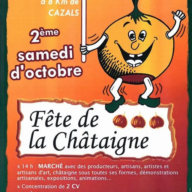 affiche fete chataigne st caprais