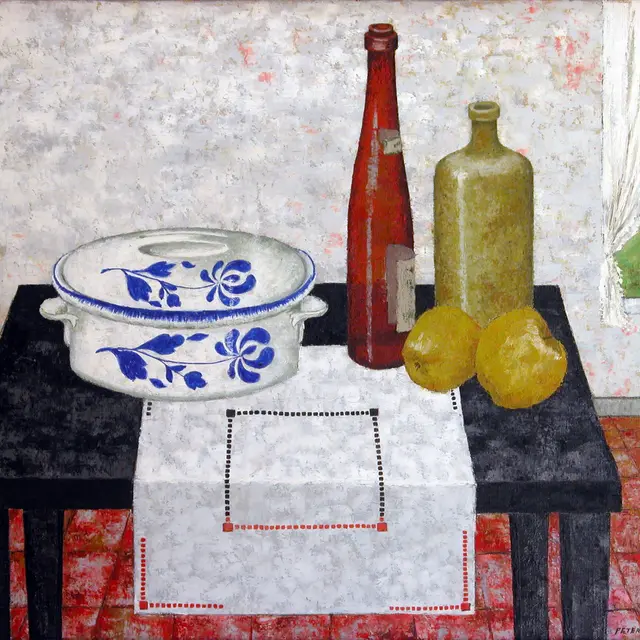 ©Peter ORLANDO, La bouteille Rouge