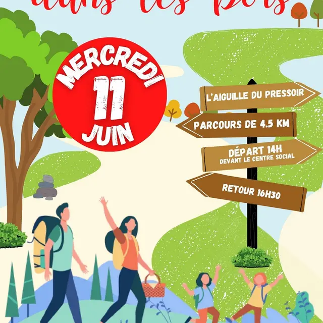 Affiche petits pas dans les bois