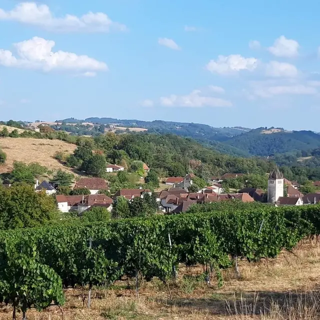 sur les hauteurs du village...