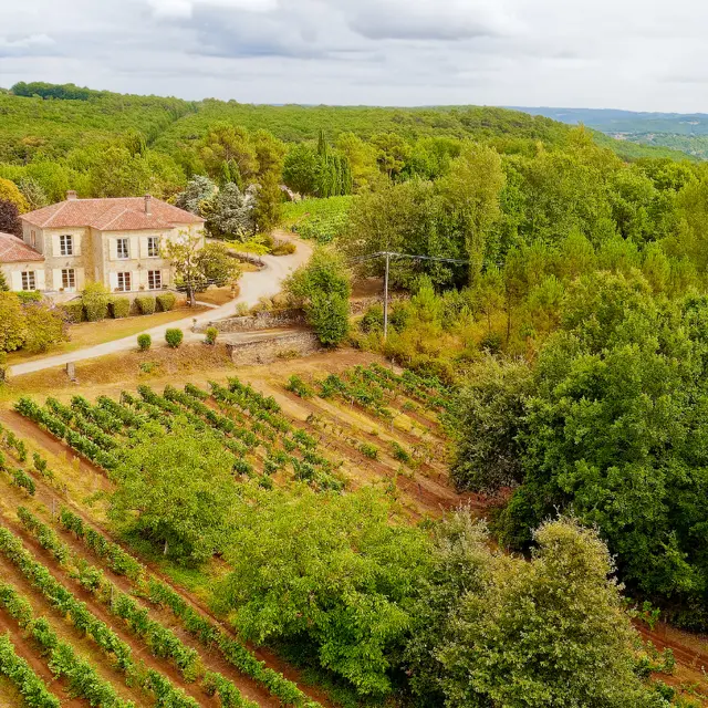 Le château de Rouffiac et la vallée du Lot