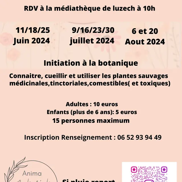 sorties botaniques