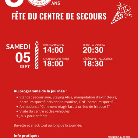 30eme aniversaire centre de secours de chanac