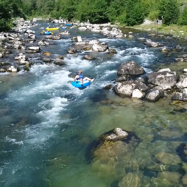 Tubing - canoë de l'Acroparc du Mas