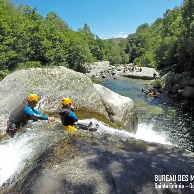 Canyoning Famille - Le grand toboggan cascade
