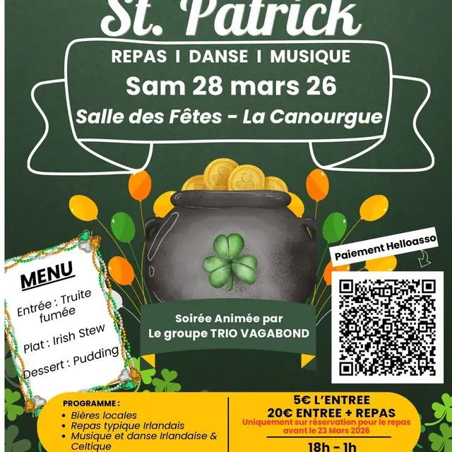 Soirée St Patrick La Canourgue