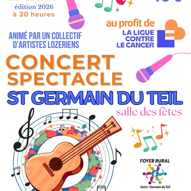 affiche concert au profit de la ligue